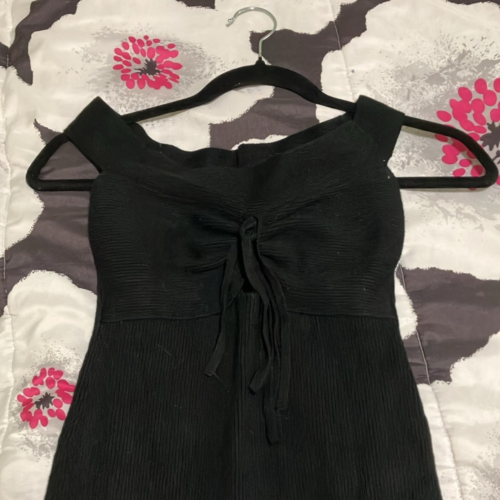 Express Bodycon Dress with Cinched Top Cutout & Bow